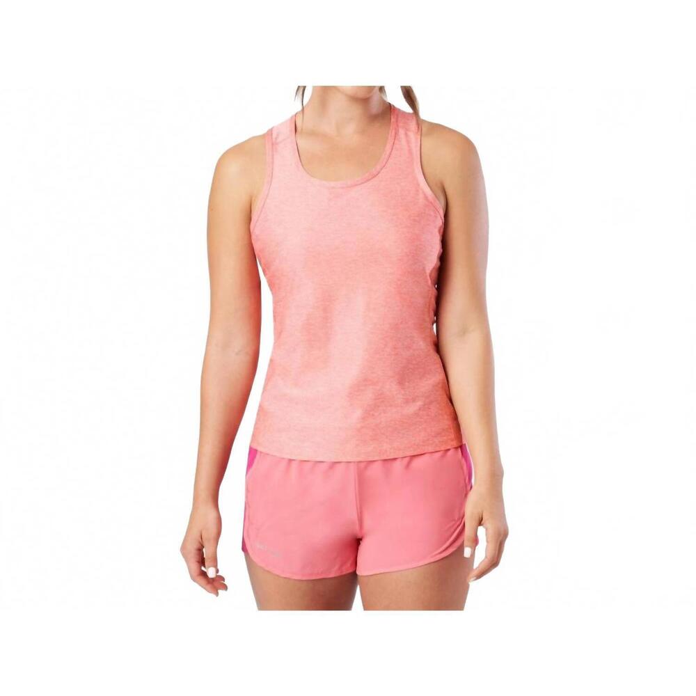NEW NATHAN SPORTS qualifier tank top in coral heather